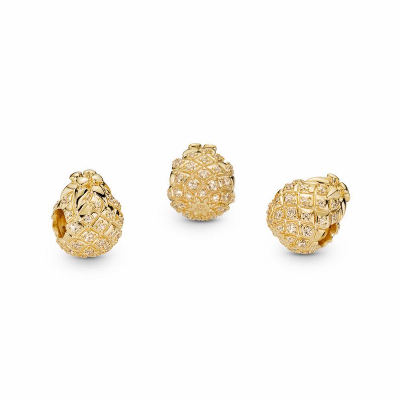 Pandora Shine™ Golden Pineapple Charm Gold Egypt KM1356790